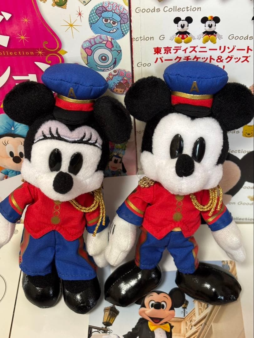 超希少新品　アンバサダーホテル　ミッキーマウス　ミニーマウス　ぬいぐるみバッジ 超希少新品 アンバサダーホテル ミッキーマウス ミニーマウス