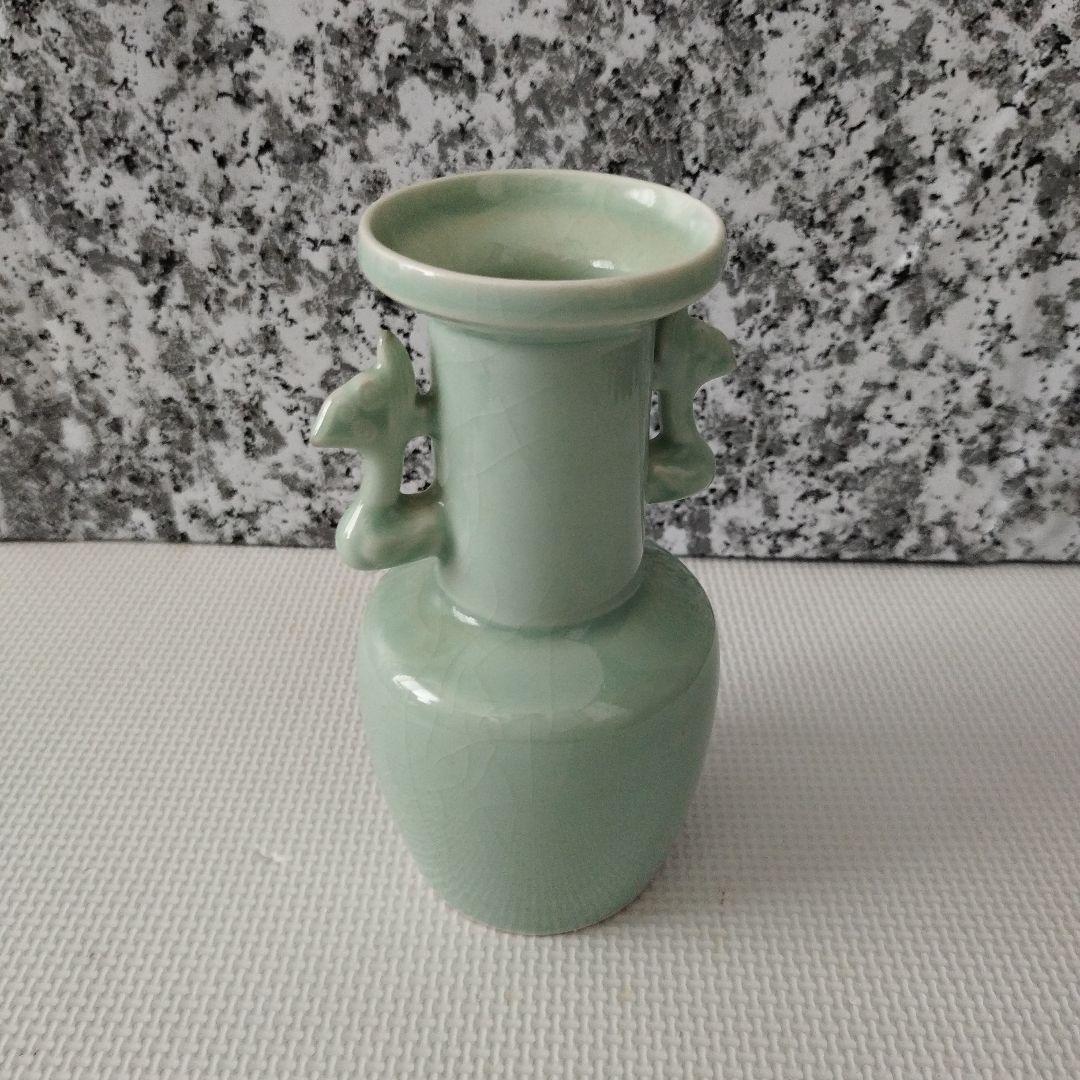 花瓶　骨董 壺 [梅花鳥絵] 染付 成化年製 中国雑貨 フラワーベース 花瓶 花入れ 丸