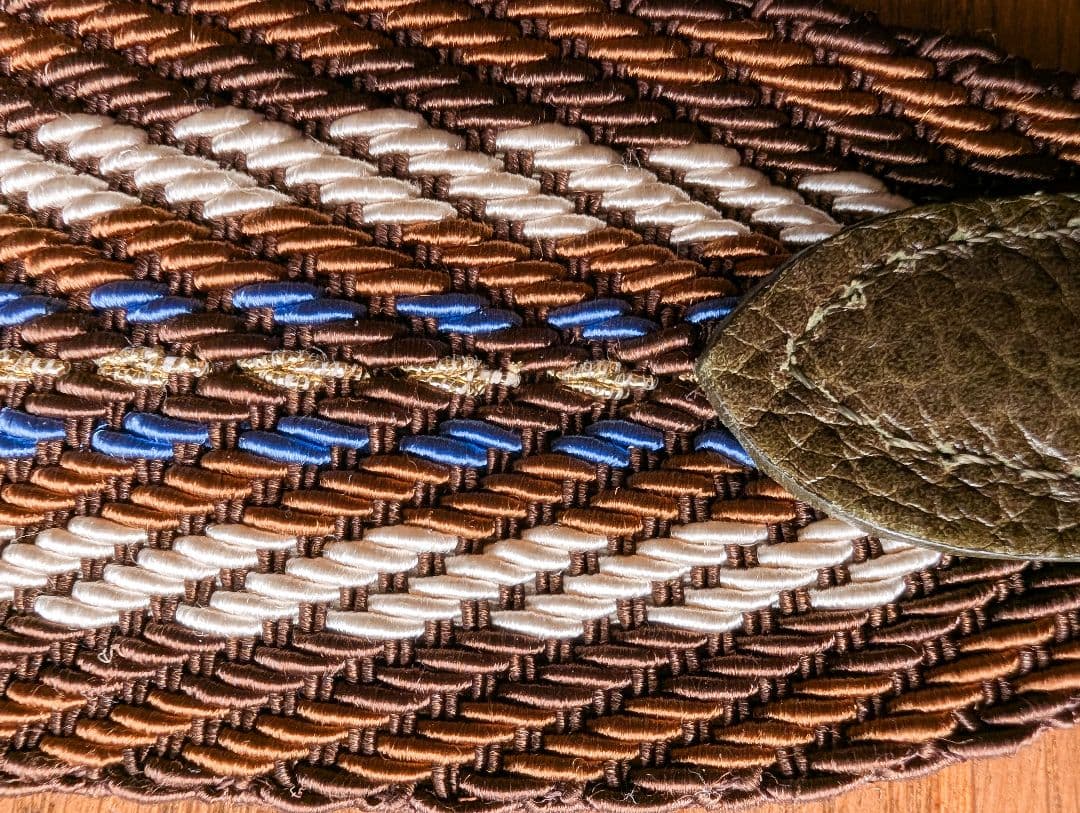 美品！ ADMJ ストライプ デザインショルダーストラップ 付け替えに！