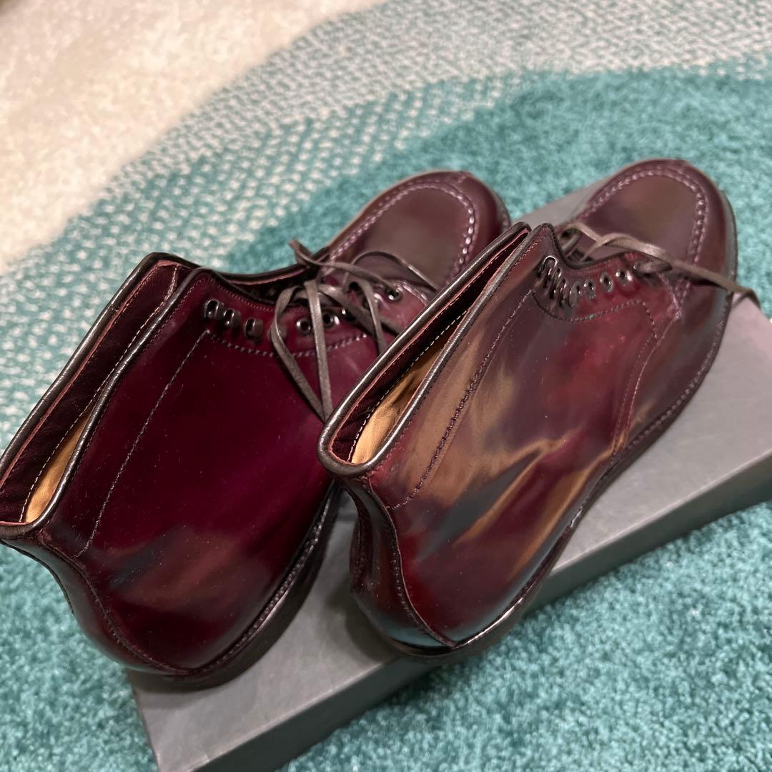 オールデンバーガンディ レザー ミッドカットブーツAlden 4540Hブーツ