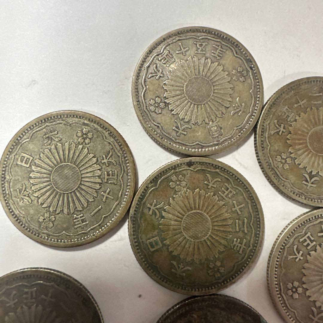 鳳凰50銭銀貨大正·昭和10枚セット/g1