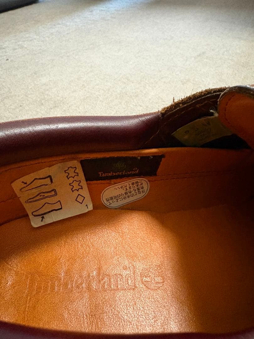 Timberland ダークブラウン デッキシューズ