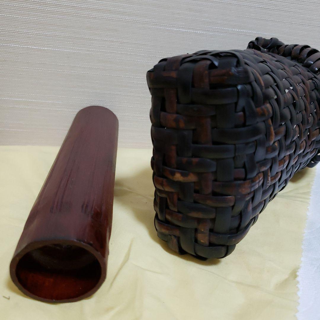 ナタ籠鈴木竹朋斎花器