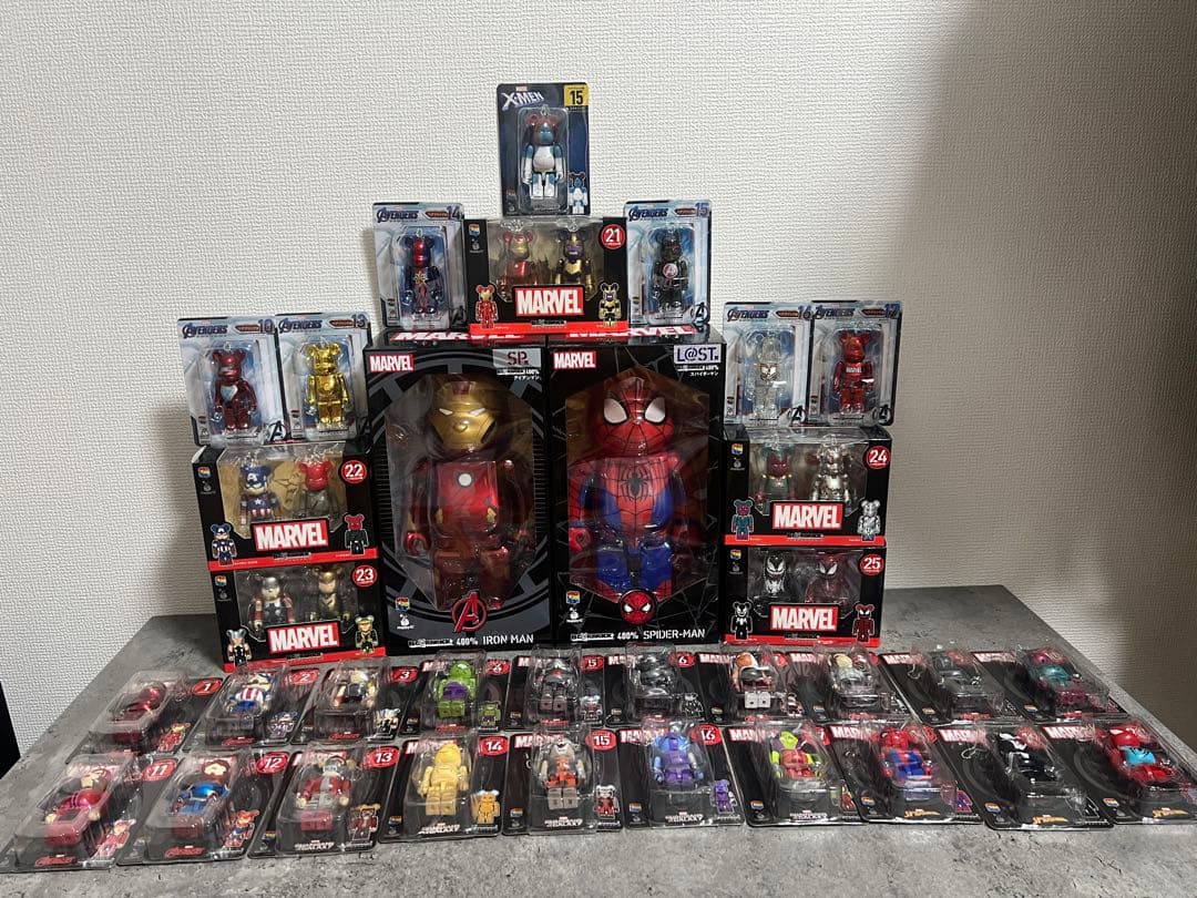 MARVEL HappyくじBE@RBRICK 2021コンプリートセット