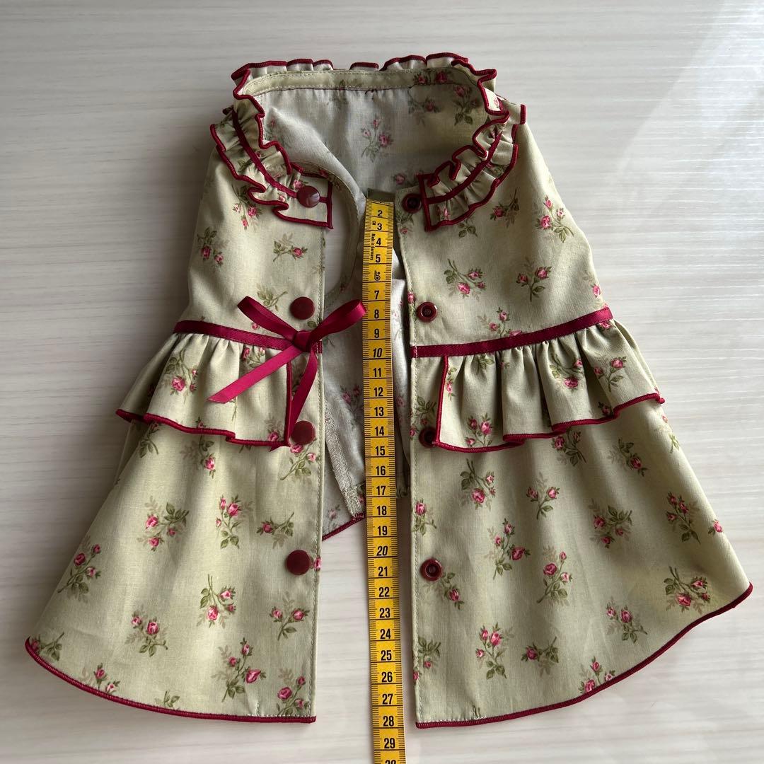 No.527 犬服ハンドメイド バックオープンワンピース - メルカリ
