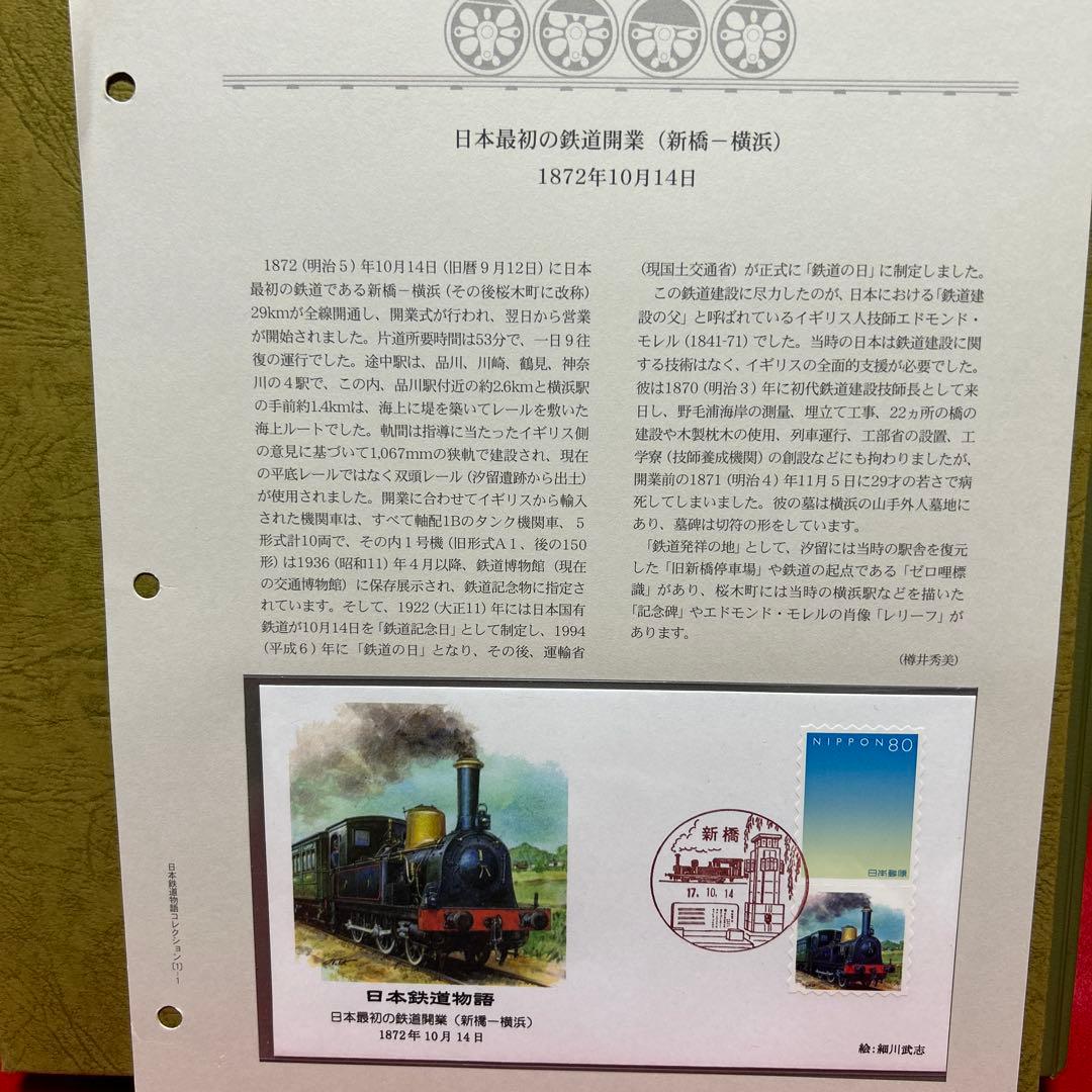 日本鉄道物語 コレクション 記念押印切手付き50封筒 完全レアセット 75%引