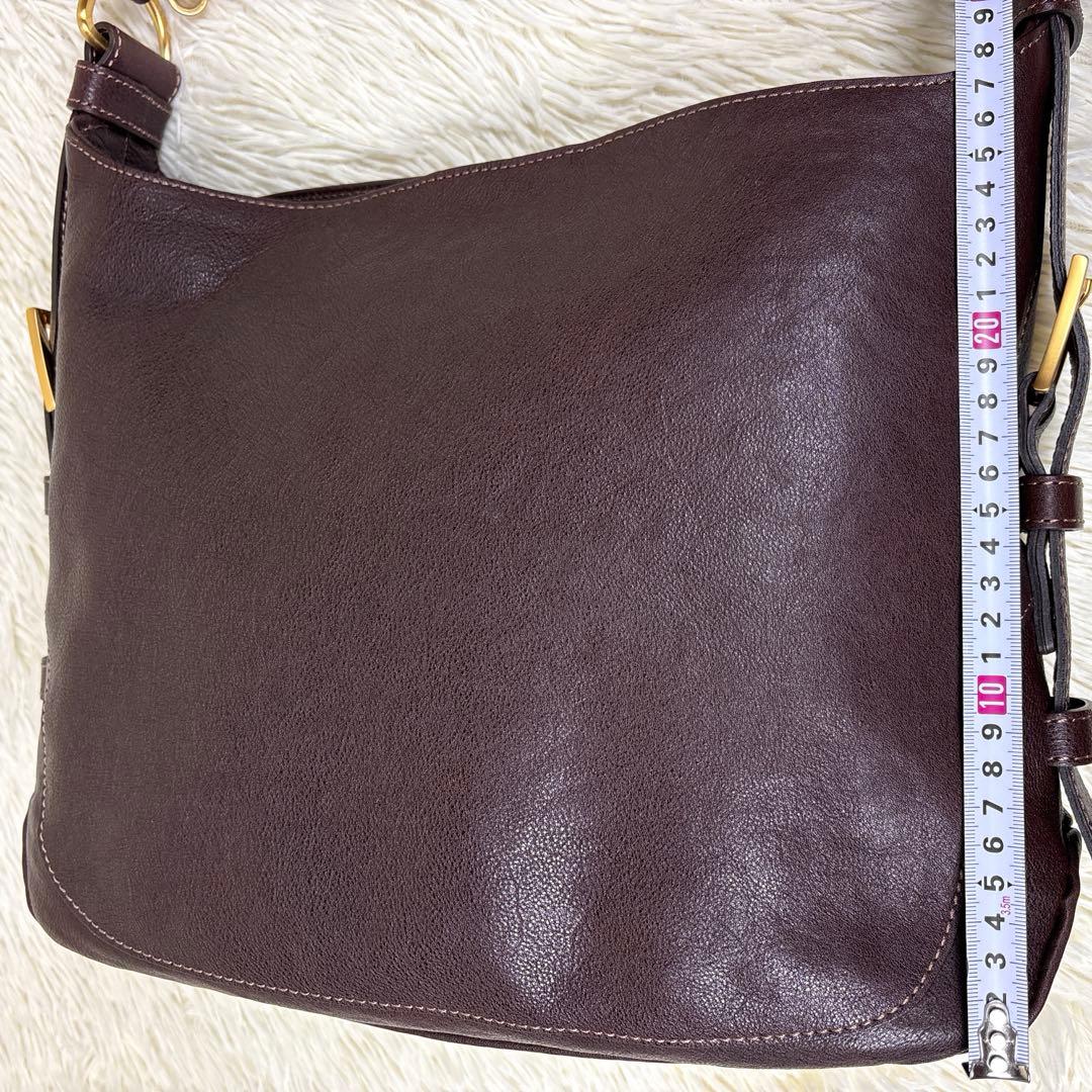 美品、土屋鞄、AGIR、アジール、2WAY、ショルダーバッグ、レザー