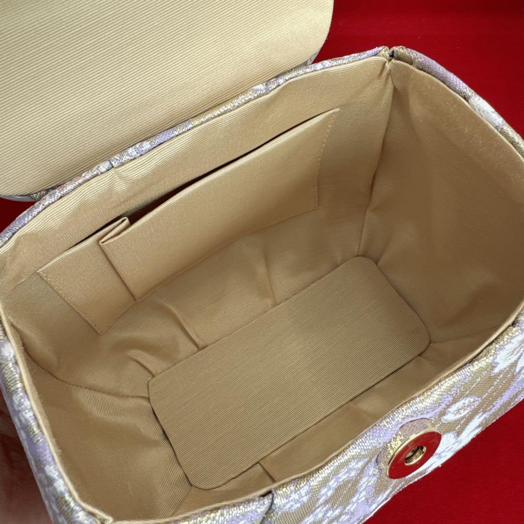 和装用バッグと草履セット　新品未使用　美品　ゴールド　桜　成人式　結婚式