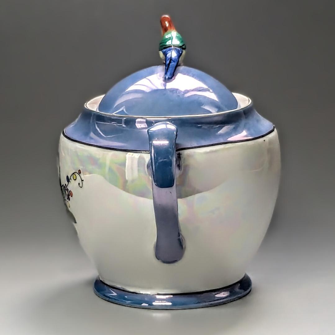 オールドノリタケ アールデコ期大銘品 シリルシー 鳥フィギュリン摘