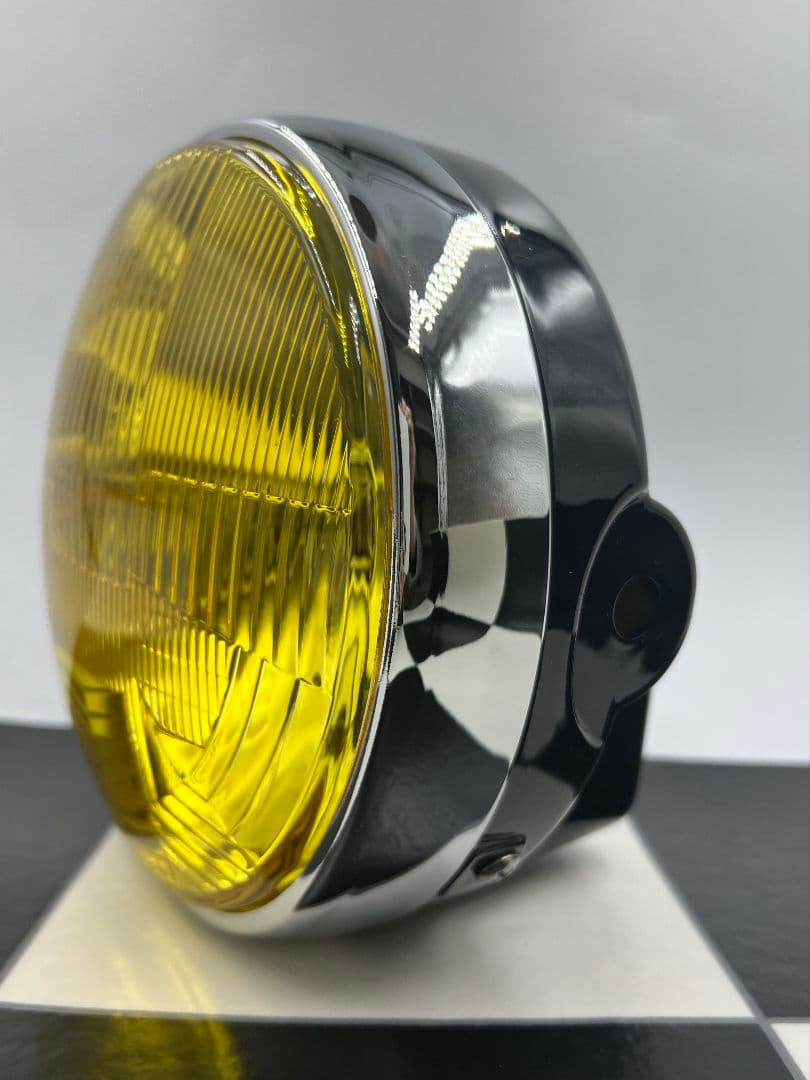 シビエCIBIEタイプ180パイヘッドライトイエローレンズ黒ケ−ス シビエ