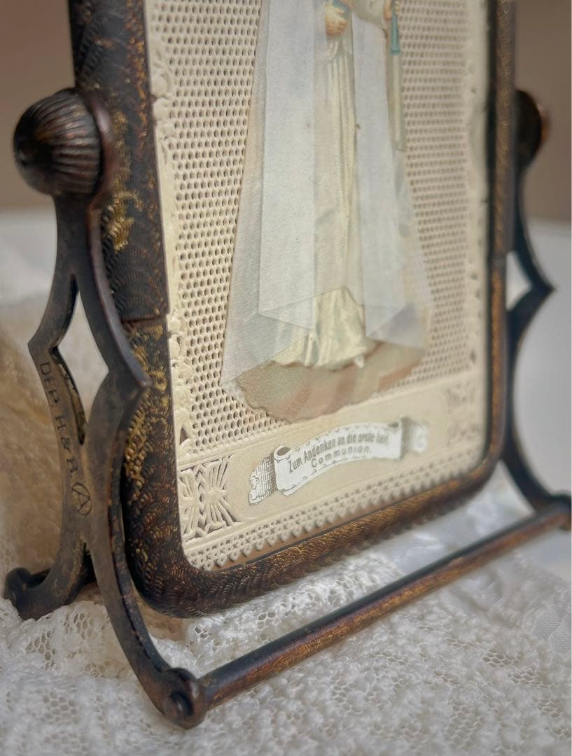 1900年代初頭 フランス製 アンティーク 回転式フォトフレーム＋