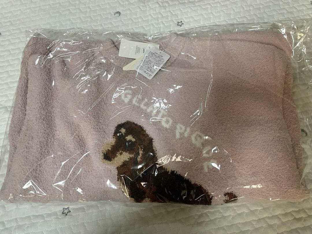 【新品】ジェラートピケ　ダックスフンド柄DOG ジャガードワンピース　ピンク