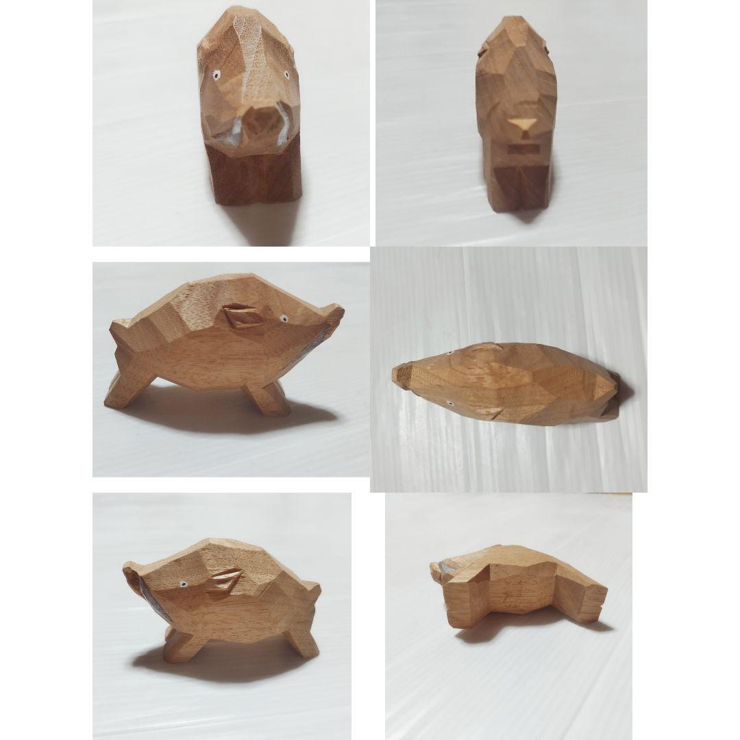 大林杜寿園 奈良一刀彫 干支 十二支セット 小サイズ ※現行品ではご