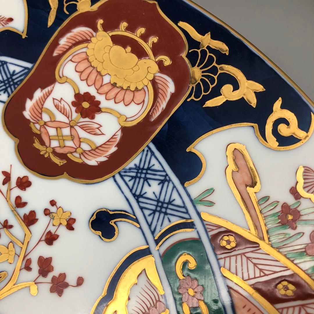 秀峰白磁金彩色鳳凰文様有田焼飾り皿プレート特大40cm - メルカリ