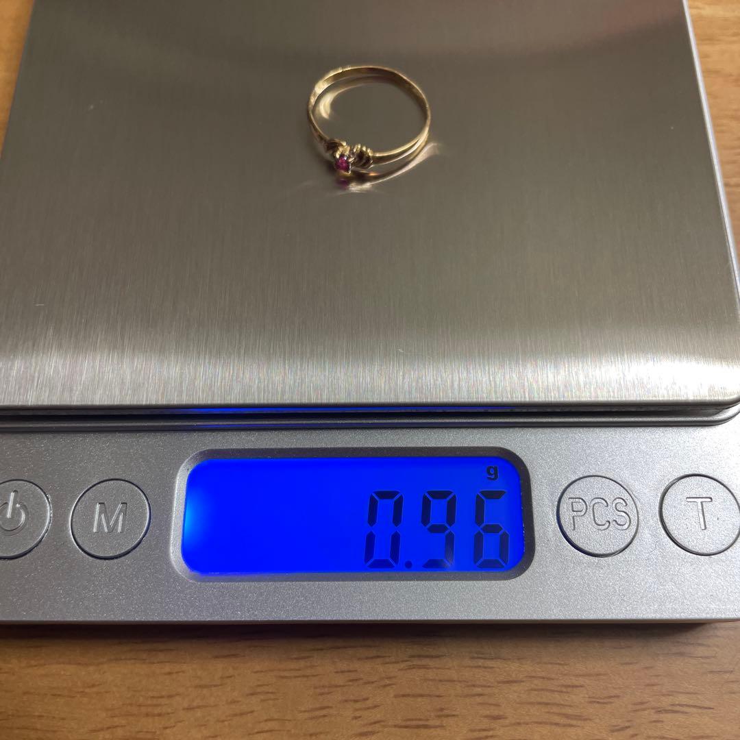18K ルビー ダイヤモンド リング 9号 TAKE-UP