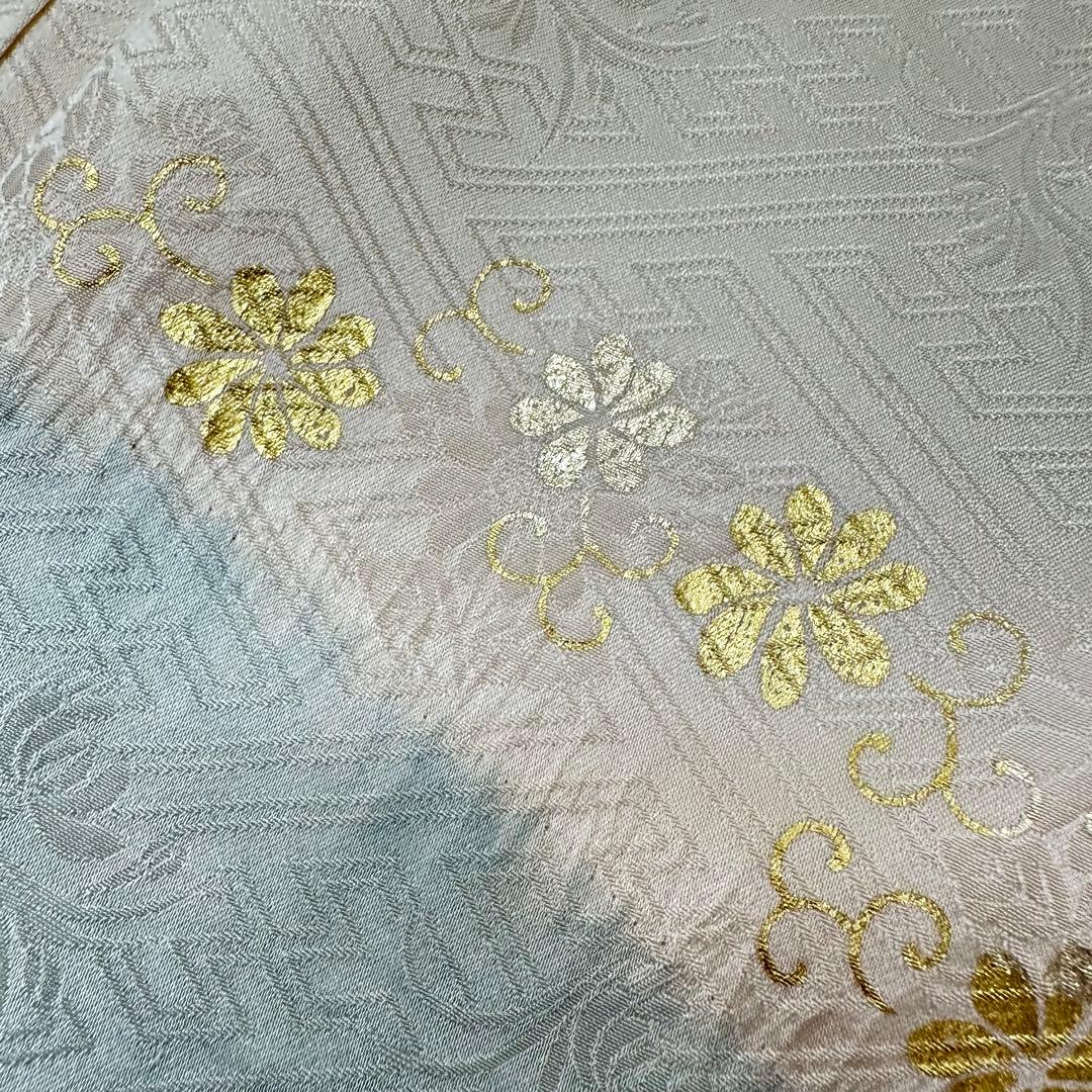 y*☆様 振袖 裄66 美しい刺繍に絞り 金駒刺繍 着物 正絹