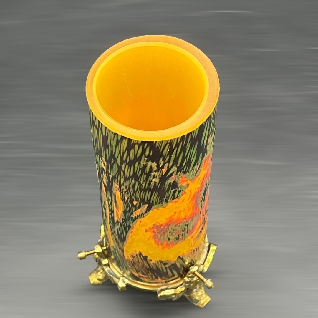 ドームナンシー 卓上照明 アンテルカレール 被せガラス 高さ18cm