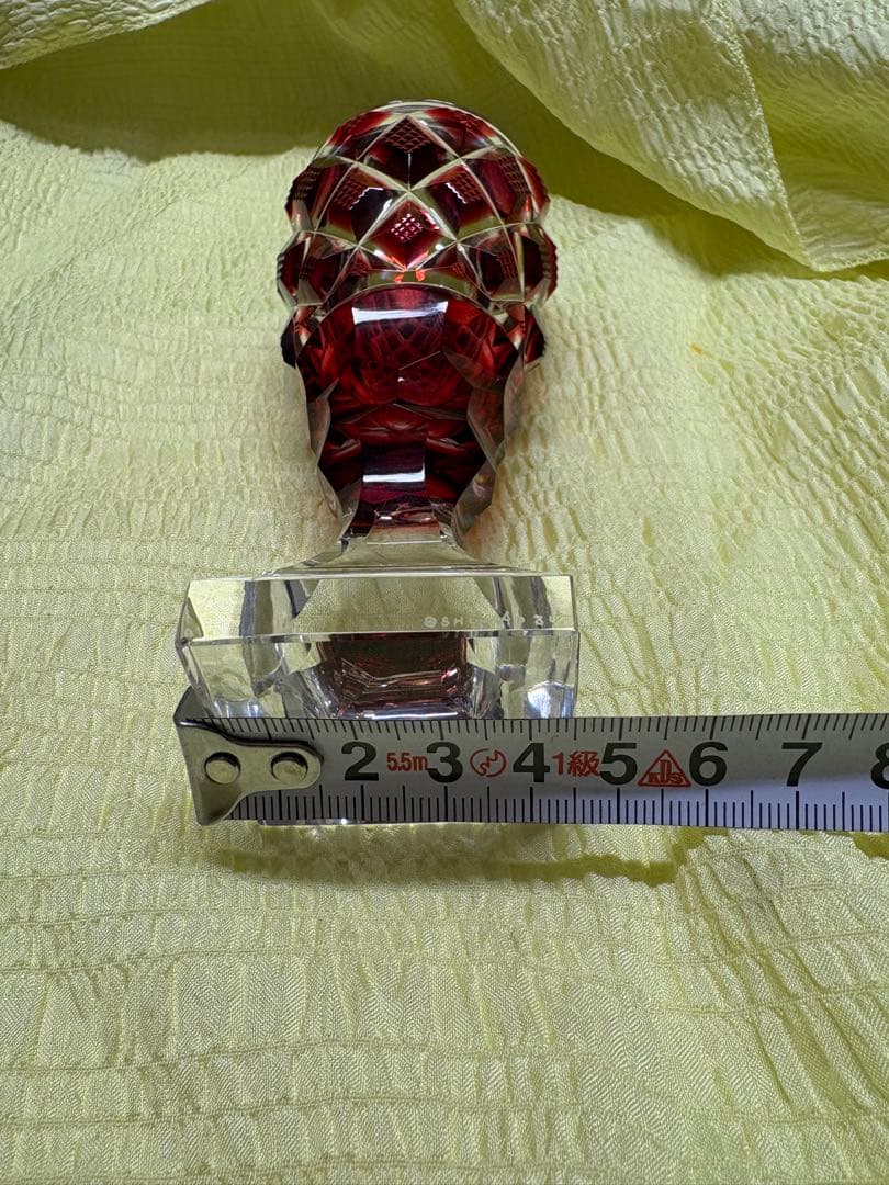 希少】薩摩切子脚付杯 復元島津 ✨ガハハ本舗お宝倉庫市