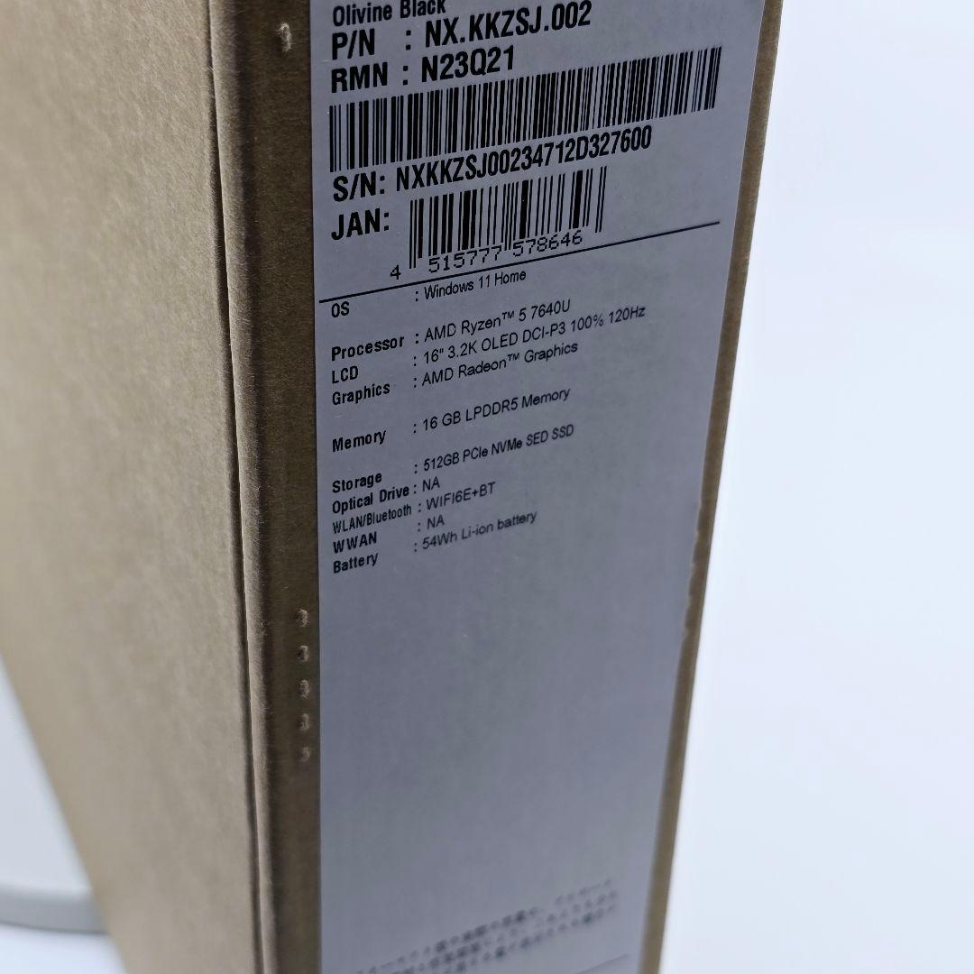 【新品同様】【1.23Kg】Swift Edge 16/Ryzen 5/16GB