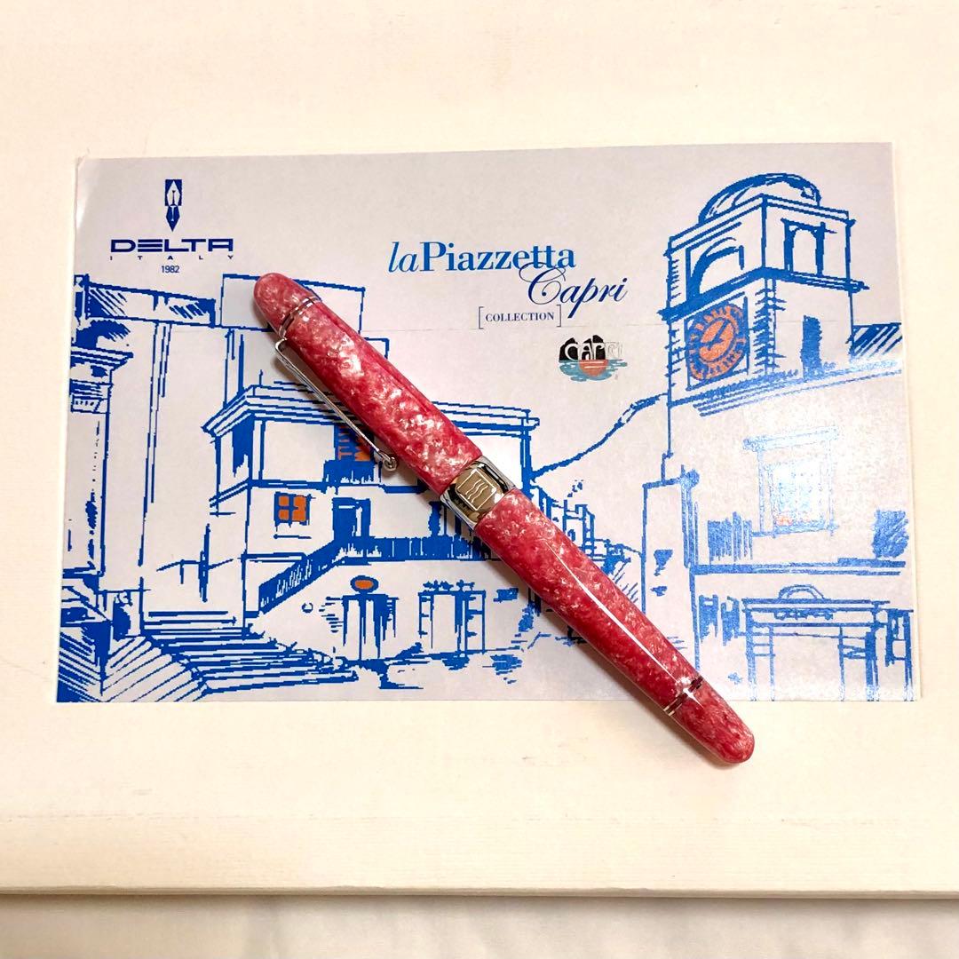 新品】DELTA デルタ万年筆 ラ・ピアッツェッタ エージド・ピンク EF