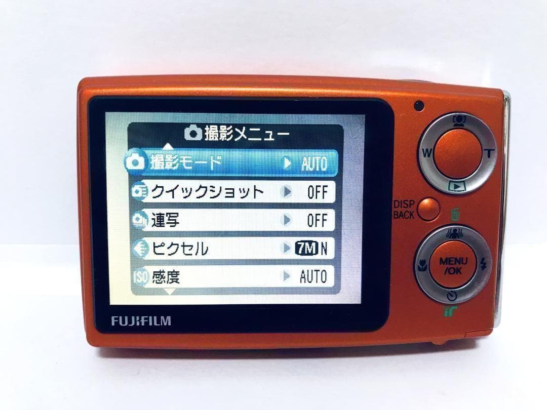 値下げ歓迎・美品】 FUJIFILM FinePix Z10fd オレンジ - メルカリ
