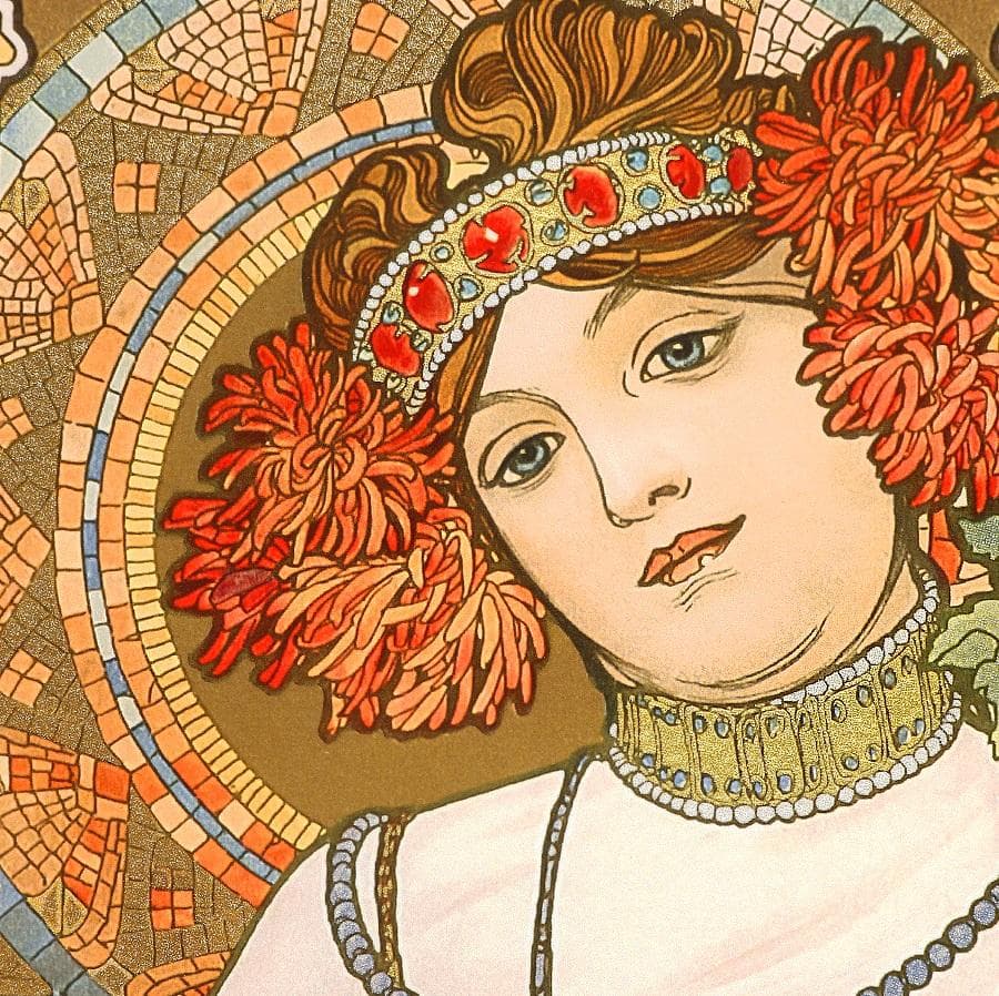 ☆新品ミュシャ 限定300部版画 連作『春夏秋冬』4作品セット 財団