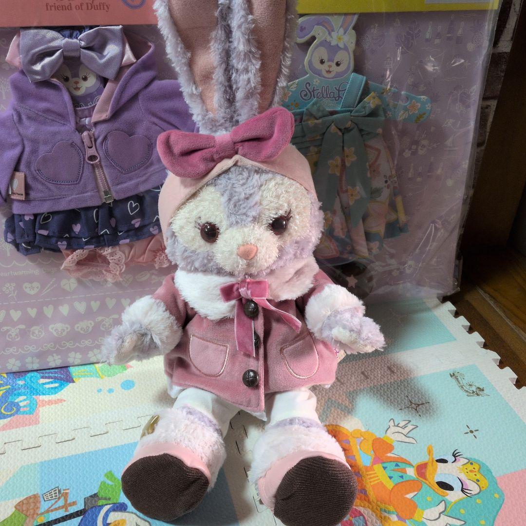 【美品】ダッフィー&フレンズ/ステラ・ルーぬいぐるみ&コスチュームセット