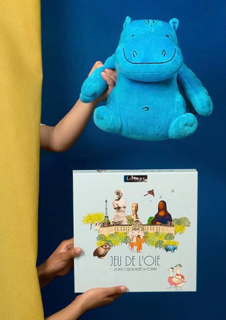 ルーブル美術館】古代エジプト 青いカバ ぬいぐるみ - メルカリ