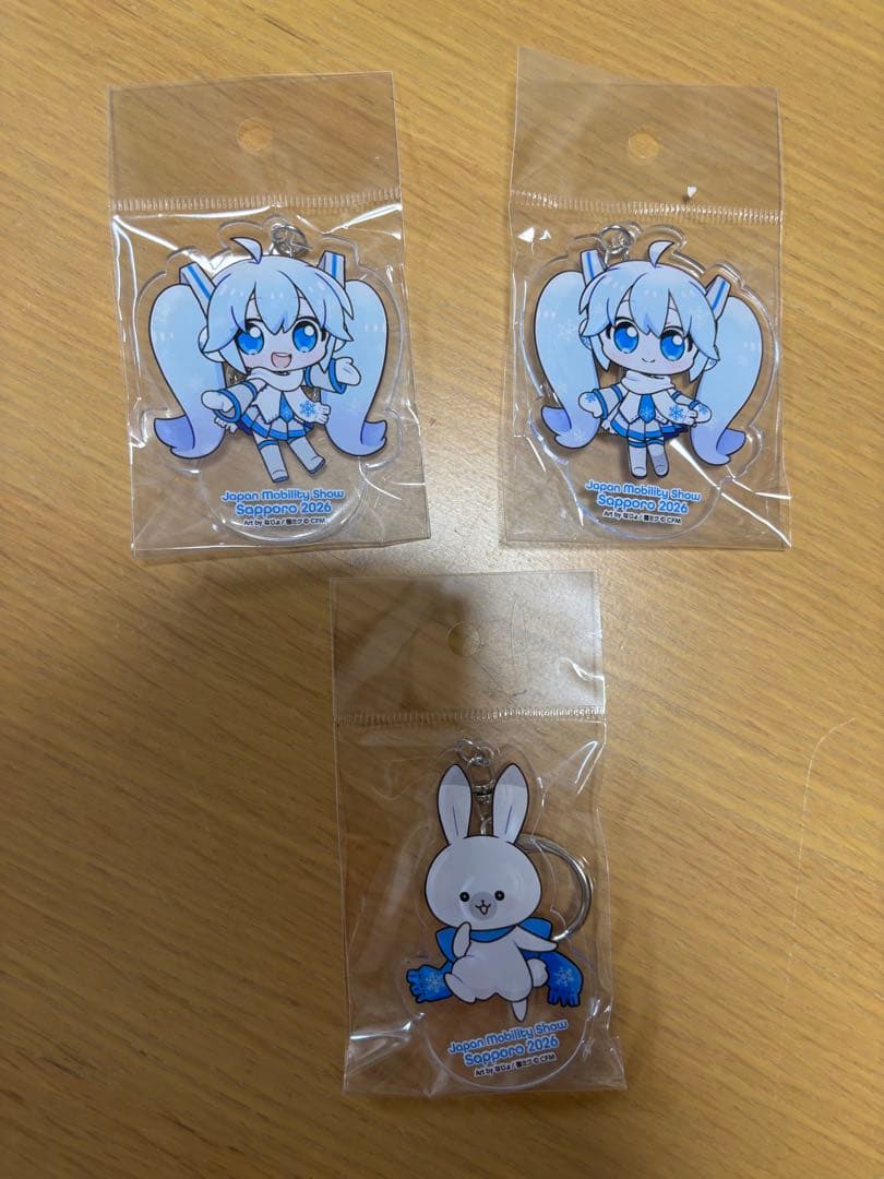 札幌モビリティショー札幌　雪ミク　アクリルキーホルダーセット2026 初音ミク 公式アンバサダー 雪ミク❄️ 📢オリジナルグッズ紹介！ ＼ 公式