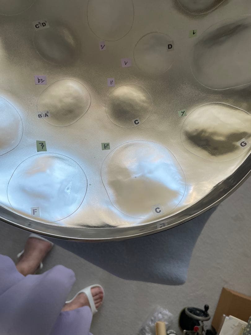 SONOBEのスティールパン❣️15音‼️なんて不思議な音なの❓懐かしいよう