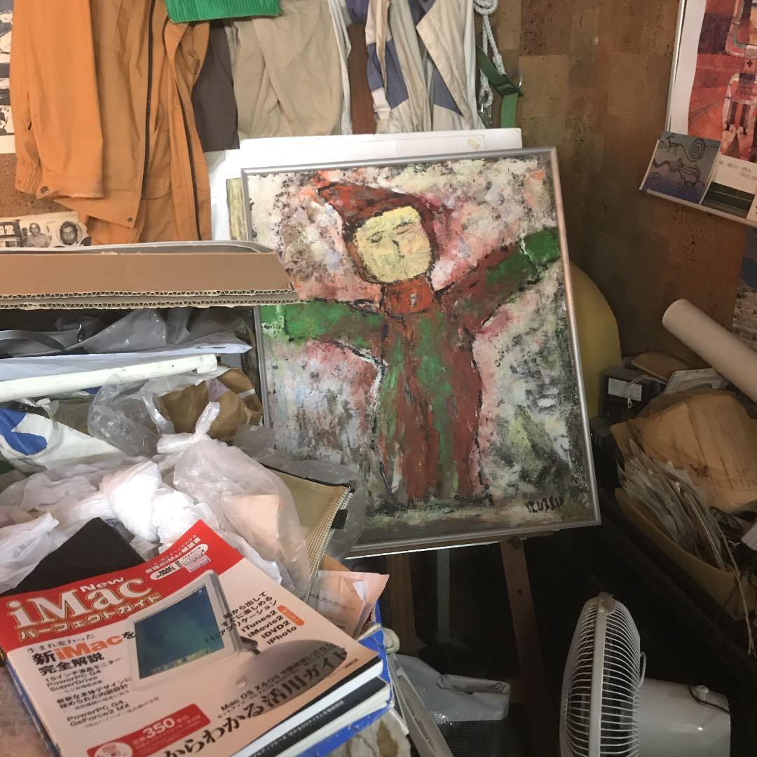 自作の絵画のダンスする子