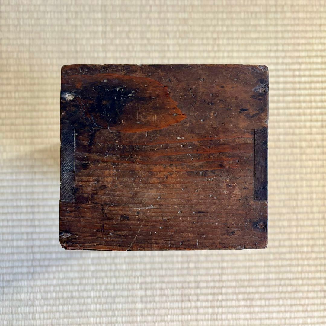 古い 葉書入れ 郵便入 小物入れ 小引き出し 明治 戦前 古民芸 古民具