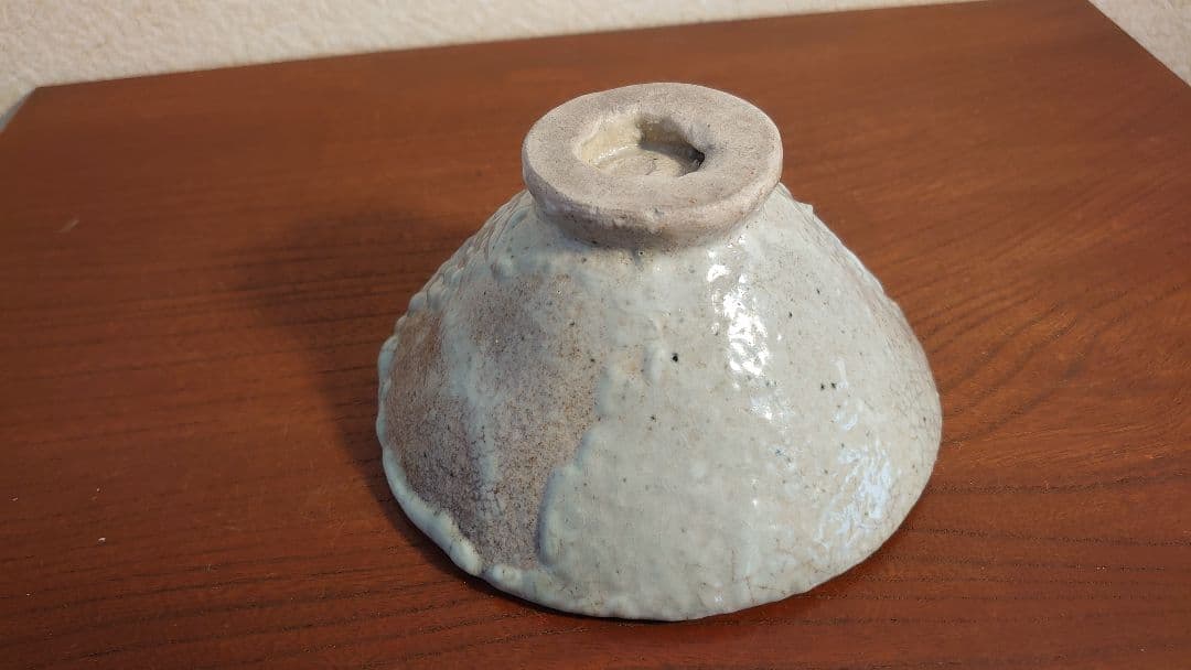 李朝　李朝茶碗　白釉　抹茶碗　朝鮮陶器　古玩　アンティーク李朝　１客