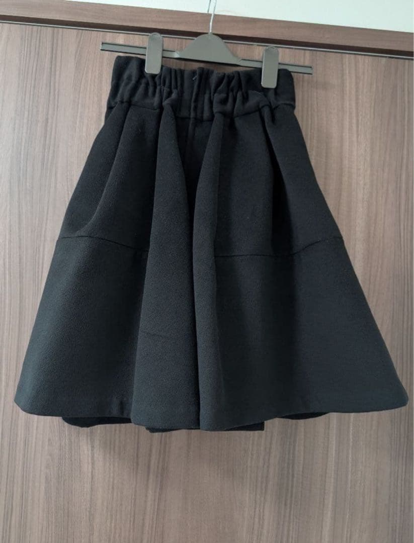 セブンテン ハイウエストフレアキュロットブラック M