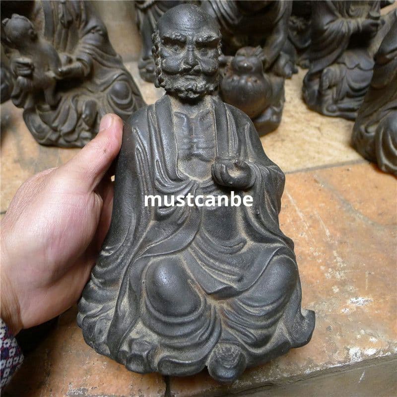 鉄製 仏像 十八羅漢像 茶室 博古架 仏堂 工芸品 置物