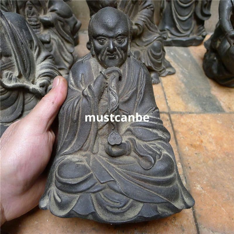 鉄製 仏像 十八羅漢像 茶室 博古架 仏堂 工芸品 置物