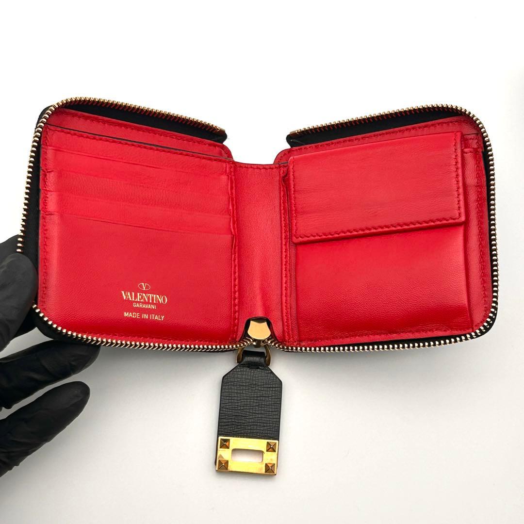 ✨極美品✨ VALENTINO ヴァレンティノ 二つ折り財布 高級 希少性大