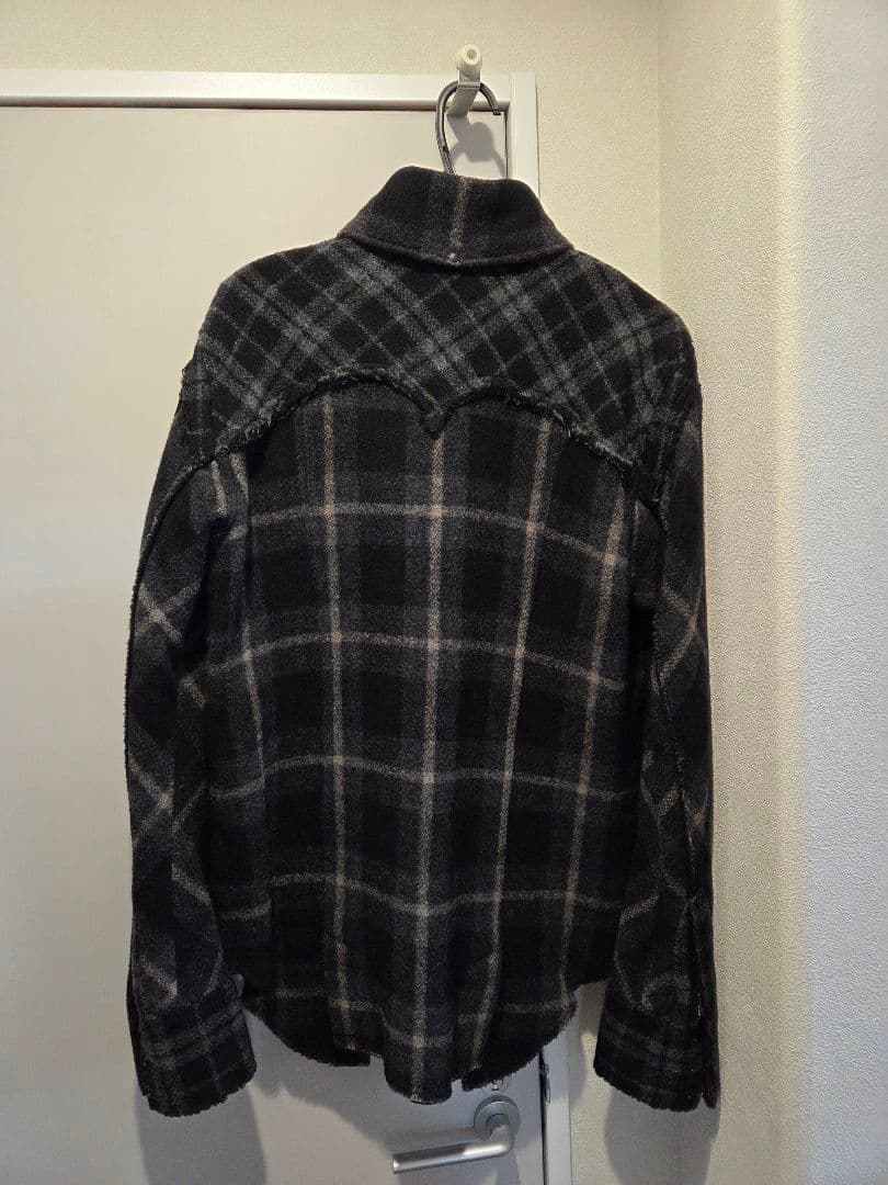 ウールチェックジャケット