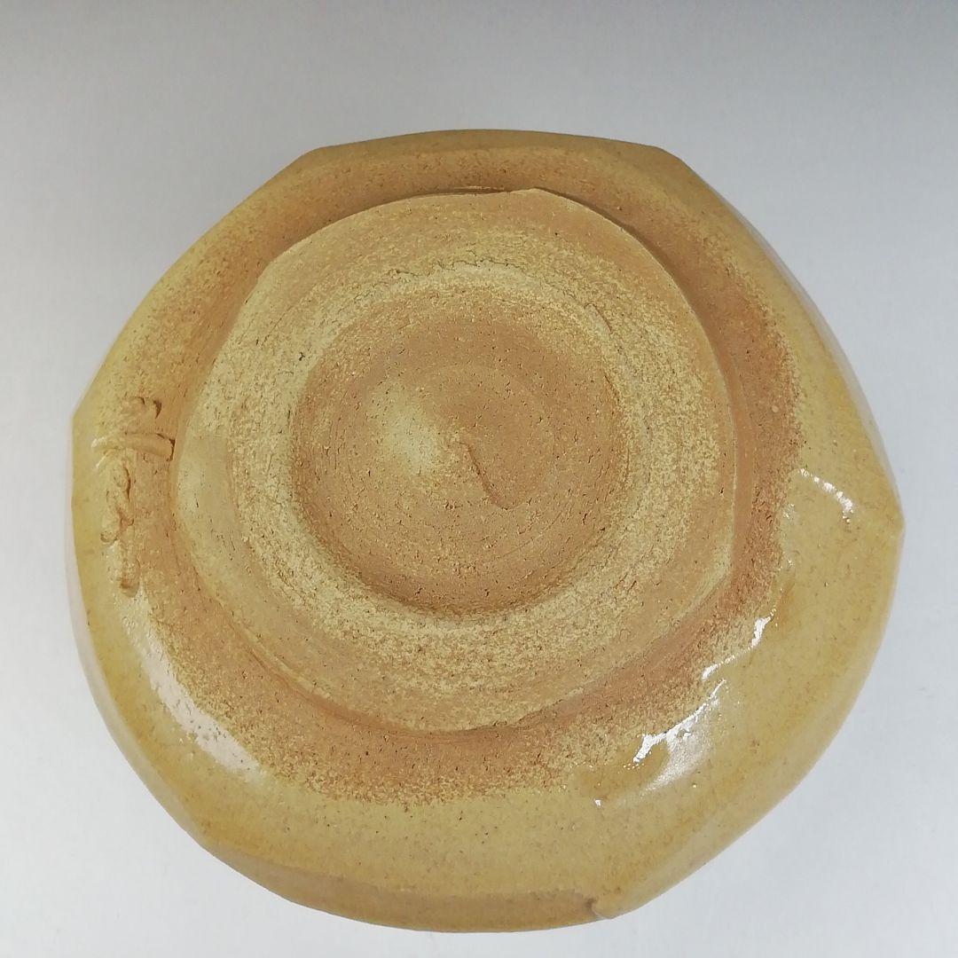 T727 茶碗 『織部茶碗』『作山窯 小池斉 造』 共箱 抹茶碗 茶道具