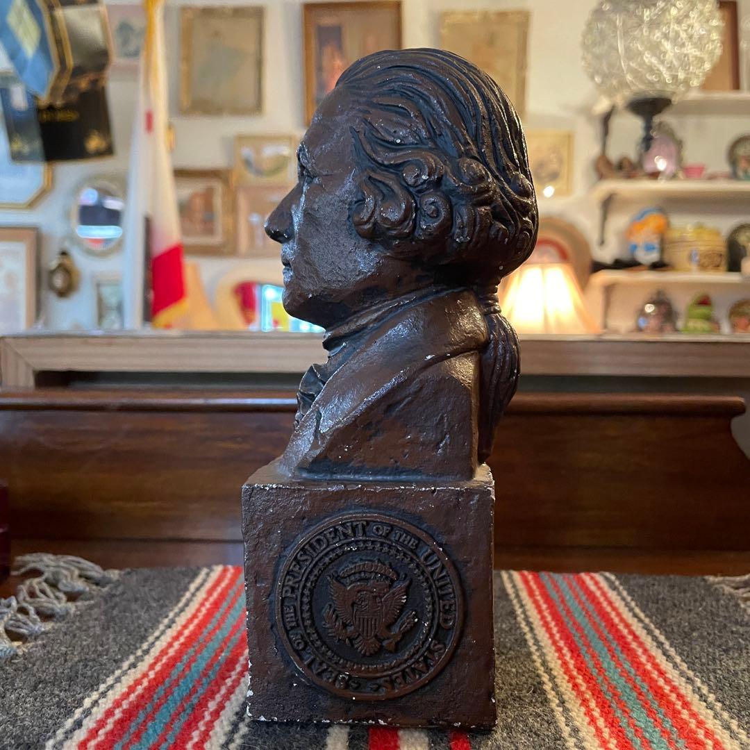 70s アメリカアンティーク ジョージワシントン大統領の胸像 USA
