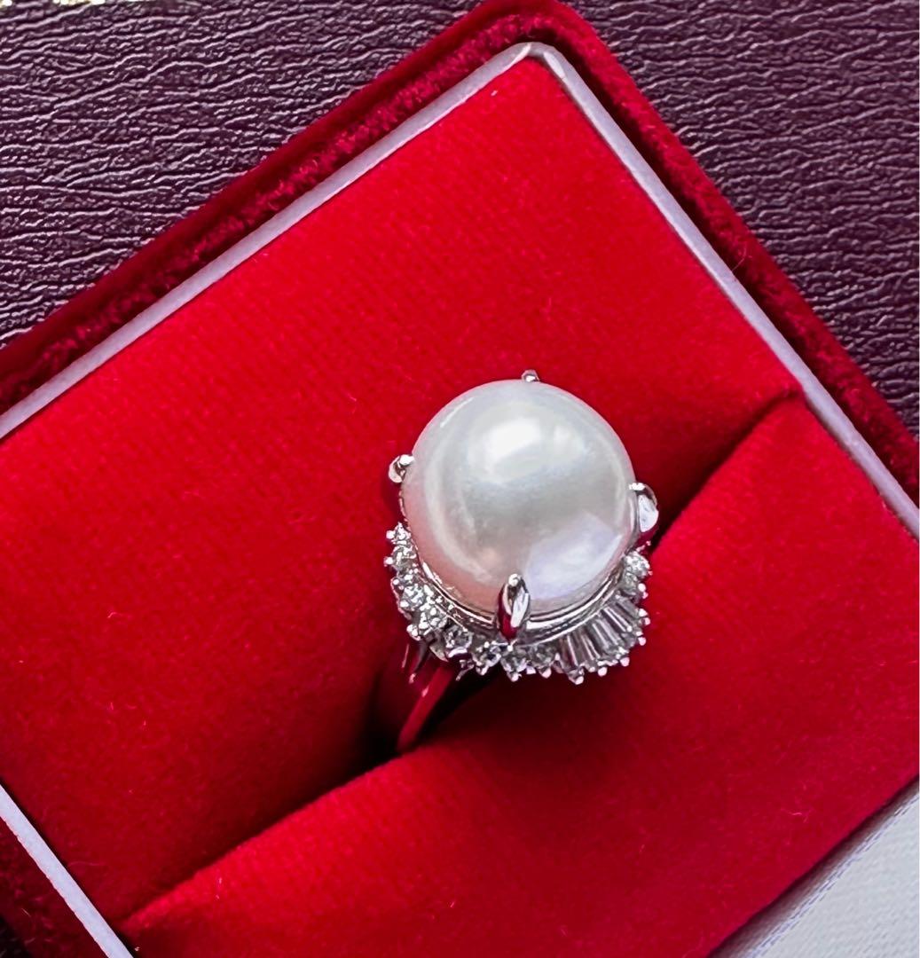 ご成約です出品取り消し前セール！白蝶真珠 プラチナ 鑑別書