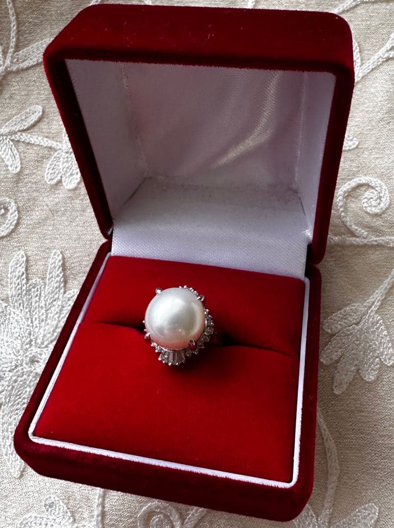 ご成約です出品取り消し前セール！白蝶真珠 プラチナ 鑑別書