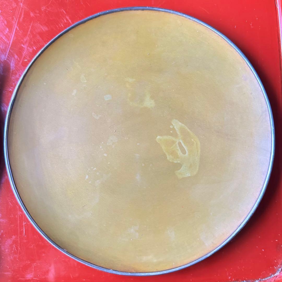 超限定9月10日20時迄‼️愛蔵生駒製松美斎造銀縁黄銅槌目菓子盆G.Ikoma5客