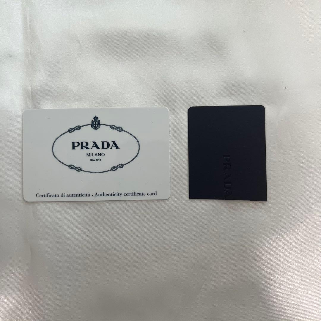 (ゆこ)PRADA ライトブルー ハンドバッグ ショルダーストラップ付き