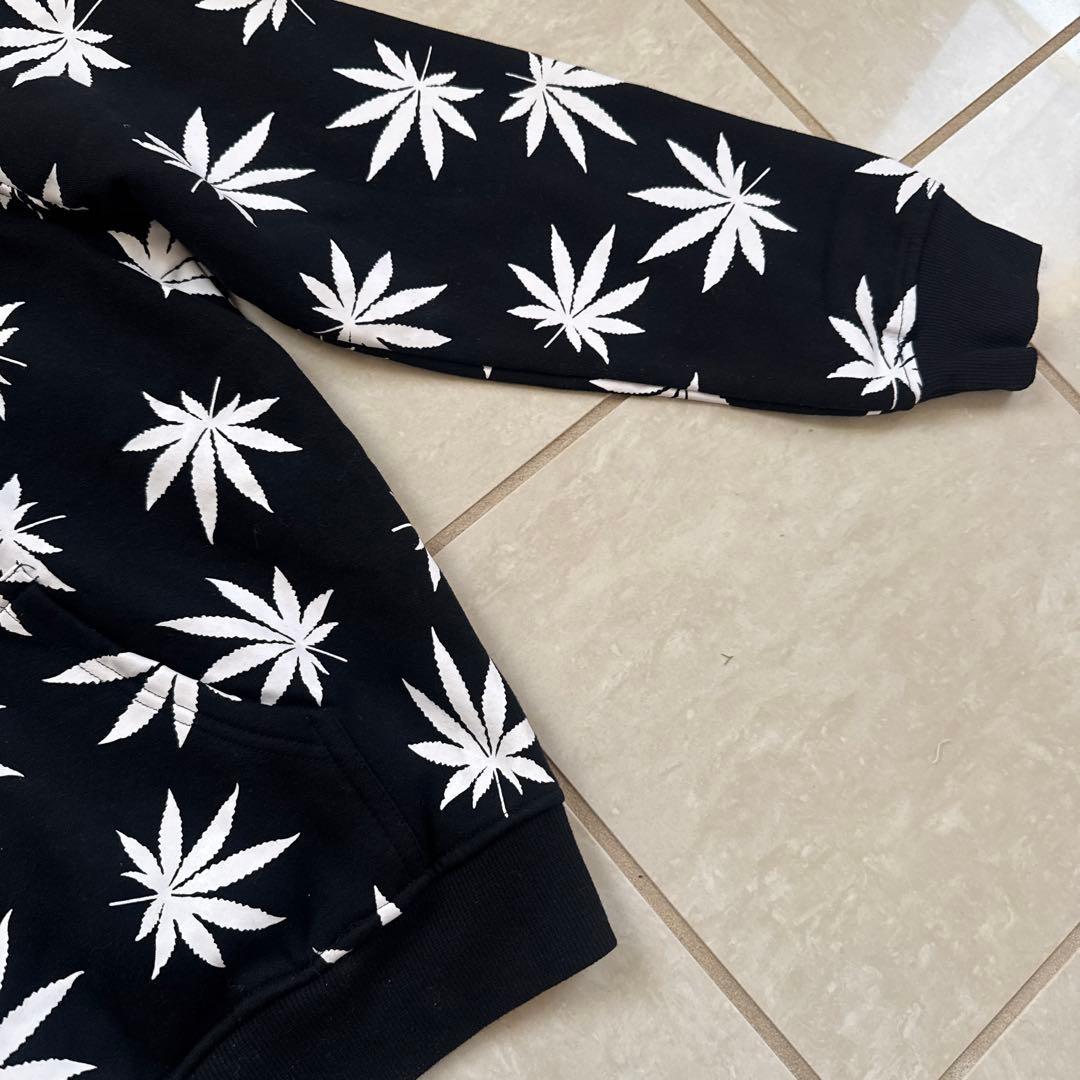 新品タグ付き HUF ハフパーカー長袖 LEAF PRINT HOODIE
