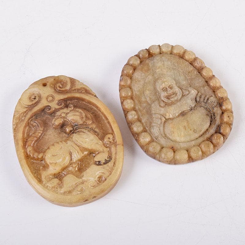 中国 玉石彫刻 玉器 玉珮 根付 11点まとめて V R8957