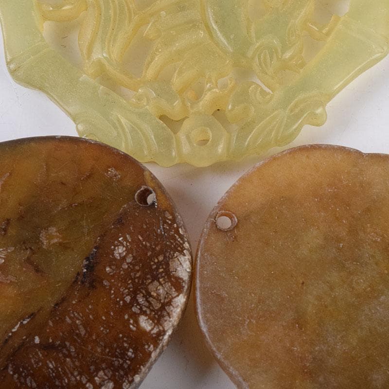 中国 玉石彫刻 玉器 玉珮 根付 11点まとめて V R8957