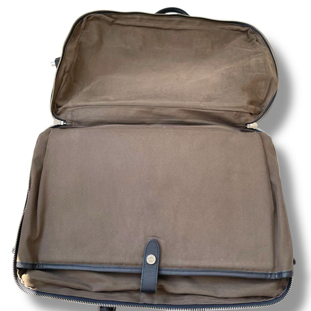 【レア】ペッレモルビダ　ビジネスバッグ　2way レザー　A4 ネイビー