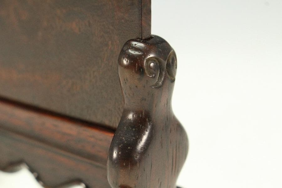 中国美術 葡萄木 硯屏 文房四宝(K-A749)