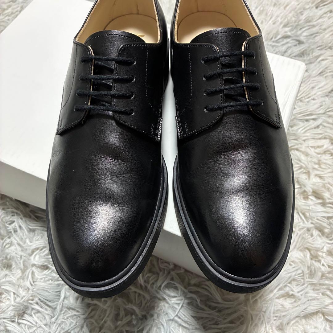 【良品】Marbot ポストマン 本革 40 BLACK〈定価44,000円〉